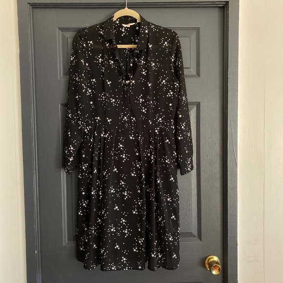 Levi's Star Print Black Shirt Dress - Picture 1 of 4